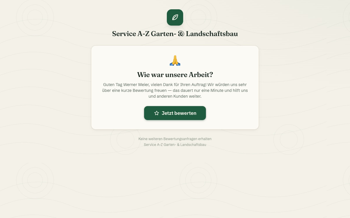 Review Management — Turning Good Work into Google Stars — Screenshot