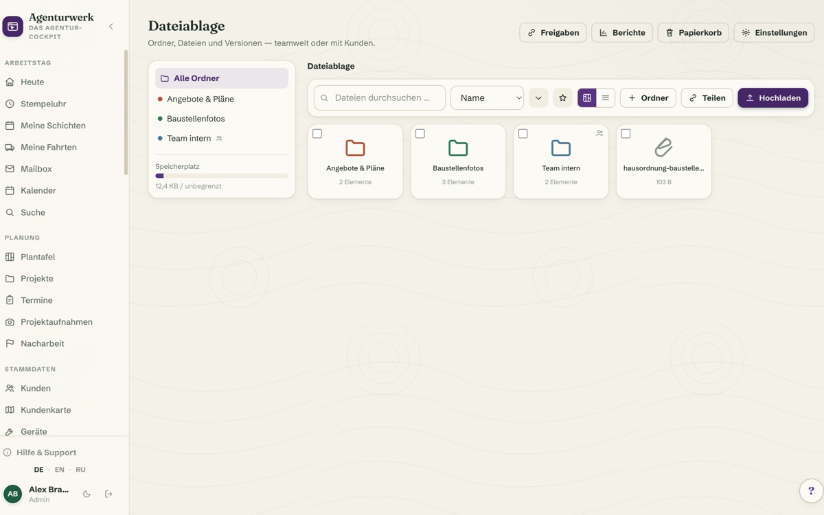 Files & Sharing: Your Own Dropbox, Built Into the CRM — Screenshot