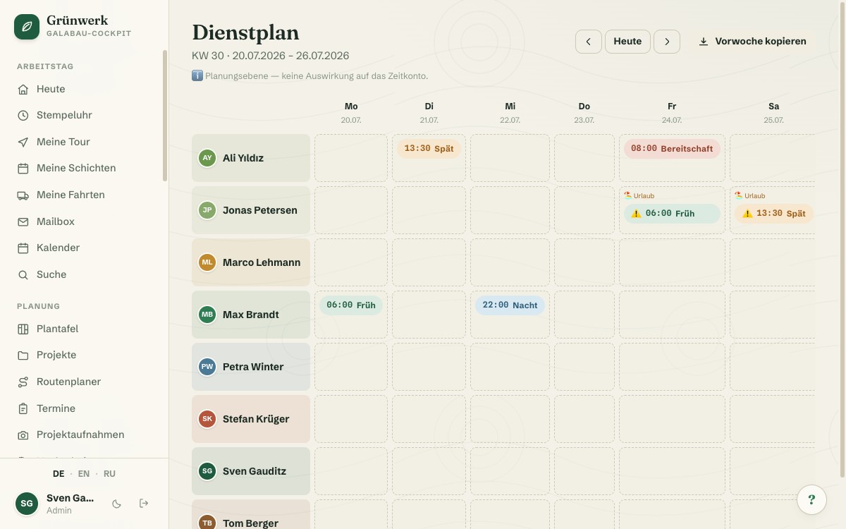 Duty Roster — Plan Shifts, See Conflicts Before They Bite — Screenshot