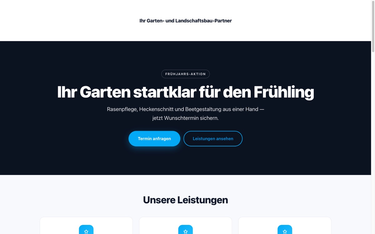 Fast, responsive and SEO-ready under your own URL — Screenshot