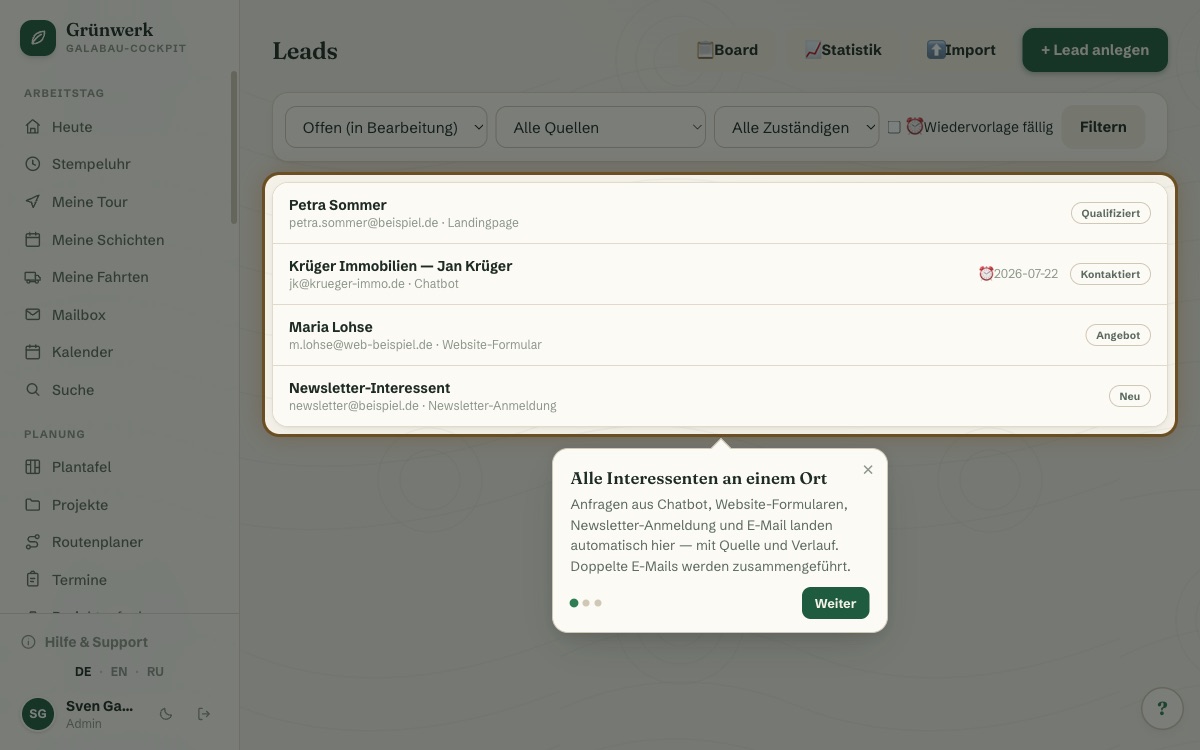 Every Inquiry in One Place, No Matter Where It Came From — Screenshot