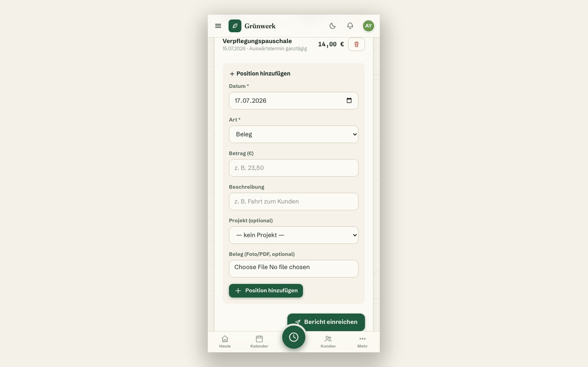 Photograph the Receipt Instead of Collecting Paper — Screenshot