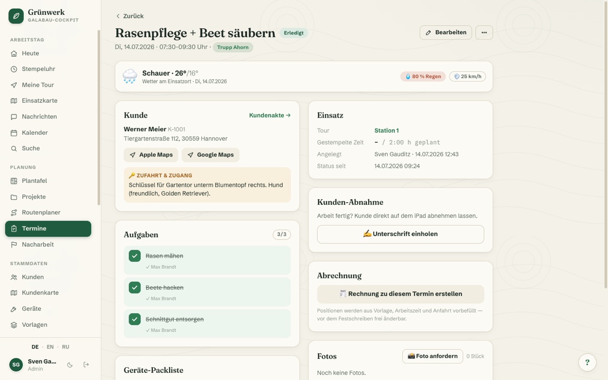Photo Documentation — Screenshot