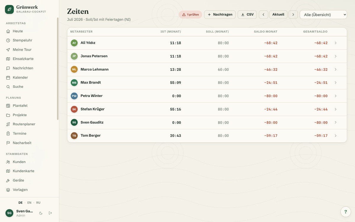 Track and bill support time — Screenshot