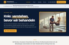Paket L: eigene Seite je Leistung (Beispiel Knie)