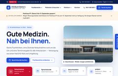 Paket XL — Klinik: Startseite der Live-Demo