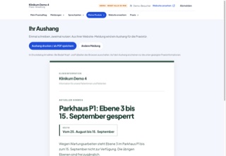 Verwaltung: Aushang aus einer Meldung erstellen und als PDF speichern