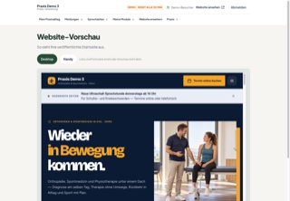 Verwaltung: private Vorschau der Website in der angemeldeten Sitzung